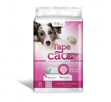 Tapete Higiênico Tapecão Plus 80x 60cm - 30 unidades