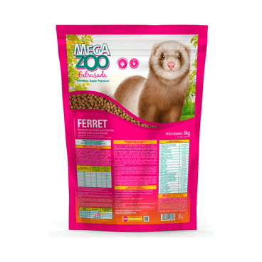 Ração Extrusada Megazoo para Ferret 3 kg