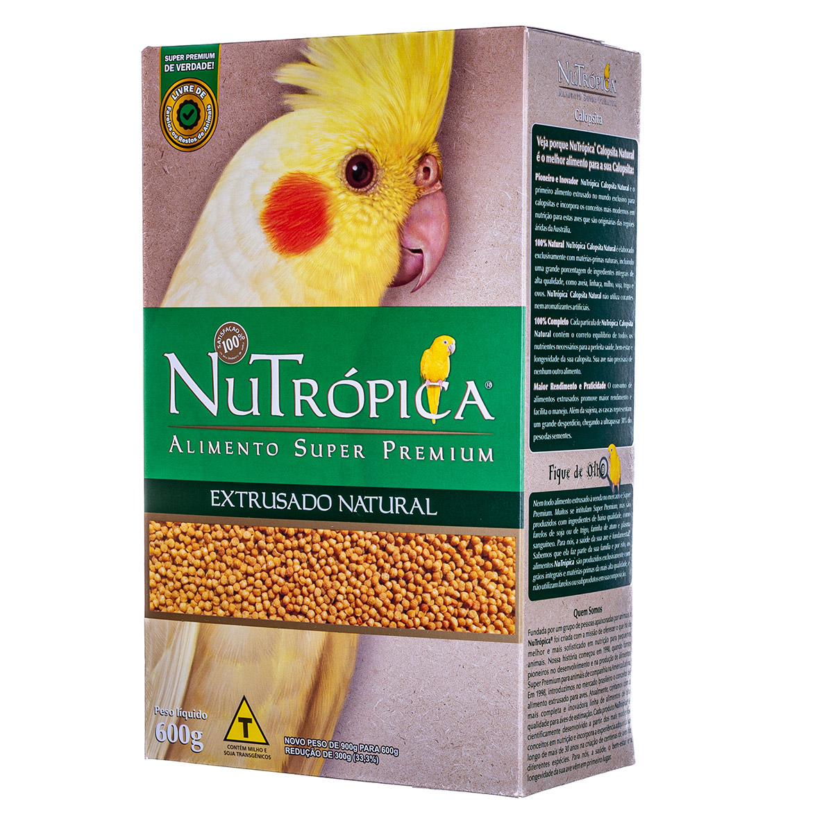NuTrópica® Calopsita Natural - 600g