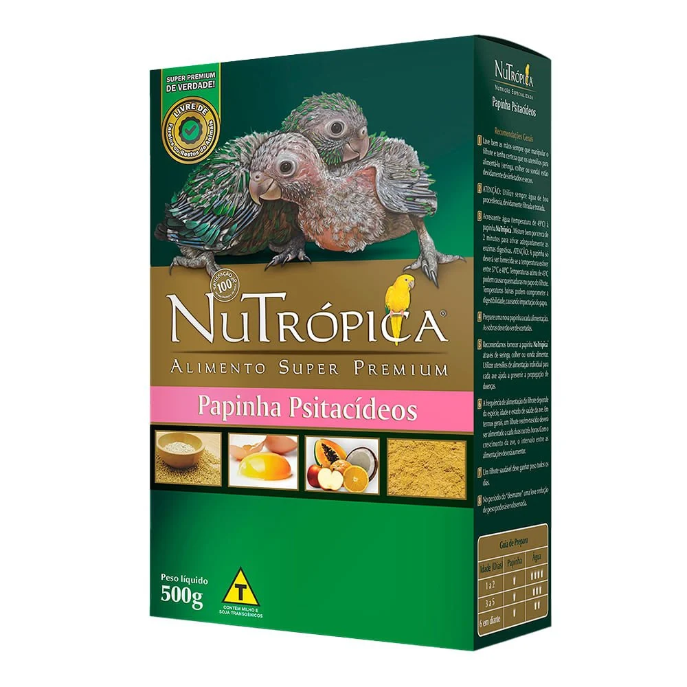NuTrópica® Papinha Psitacídeos - 500g