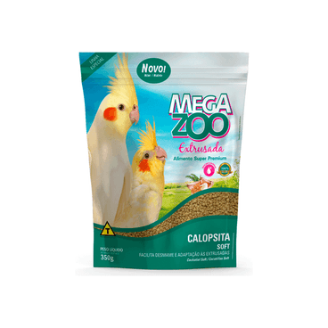Megazoo Ração Extrudada Soft para Calopsita - 350 g
