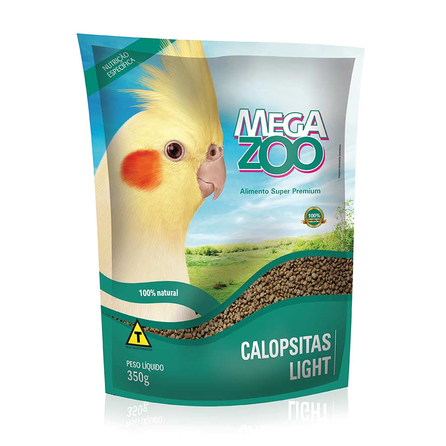 Megazoo Ração Para Calopsitas e Periquitos Light - 350g
