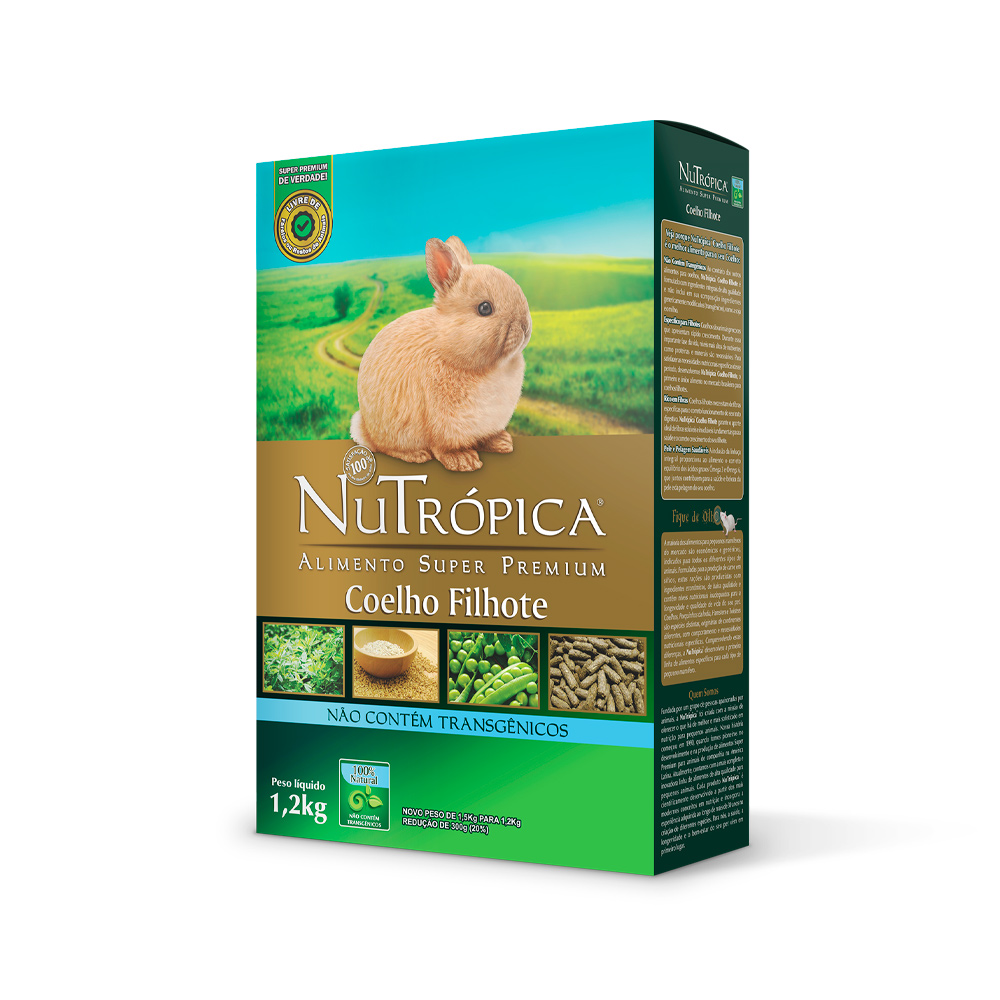 NuTrópica® coelho Filhote - 1,2kg